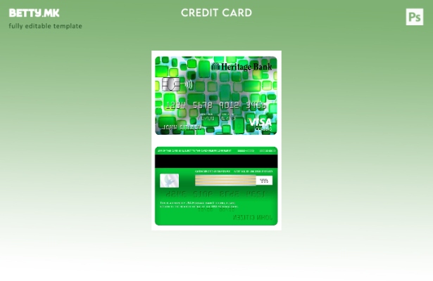 Модерен стил, шаблон за класична картичка за виза на банката наследство на САД